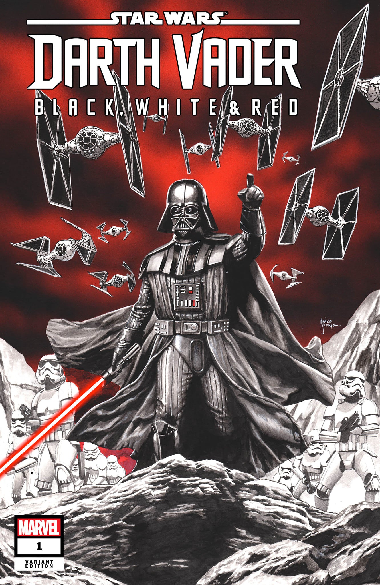 STAR WARS: DARTH VADER: BLACK, WHITE AND RED #1 - SHARED EXCLUSIVE