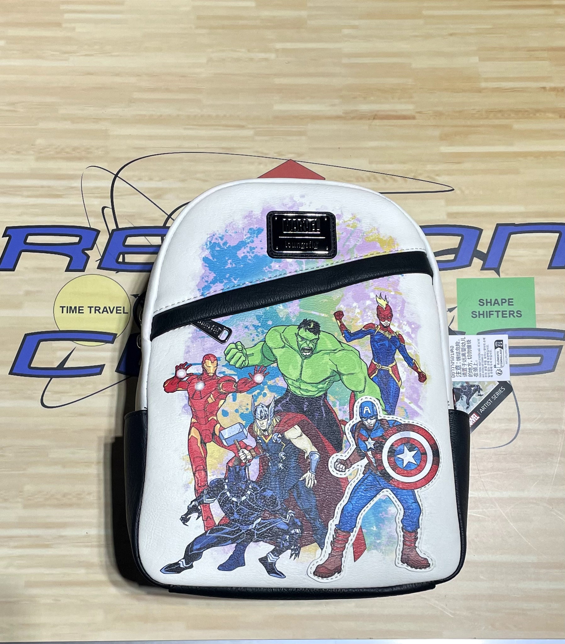 avengers marvel mini backpack Disney Parks The Avengers Marvel Artist Series Loungefly Mini Backpack – Retcon Comics
