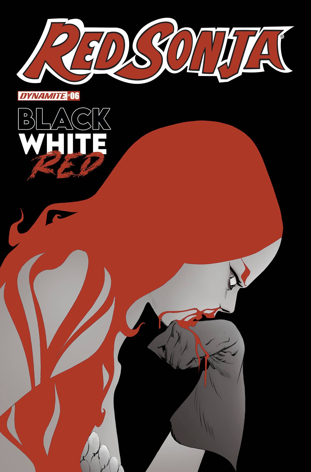 RED SONJA BLACK WHITE RED #6